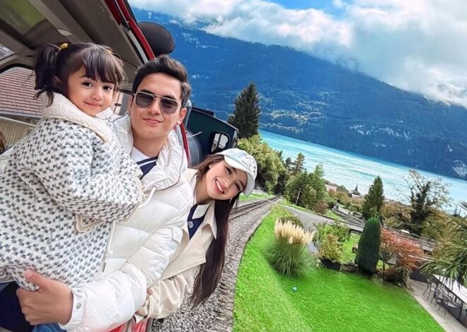 9 Foto Keluarga Nanda Arsyinta Naik Kereta Panoramic di Swiss, Bahagia!