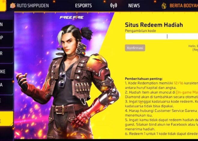 Kode Redeem FF 2 Oktober 2025: Klaim Hadiah Gratis dari Garena